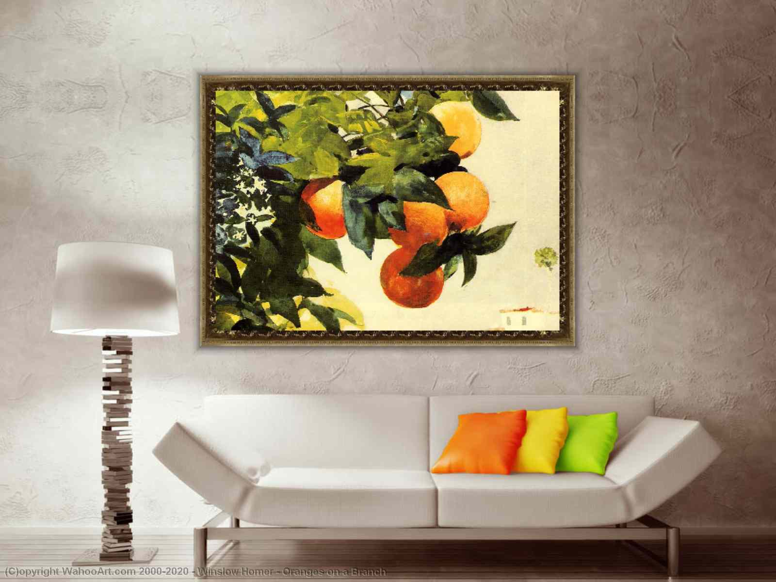 Oil Painting Replica | Oranges on a Branch, 1885 by Winslow Homer (1836 ...