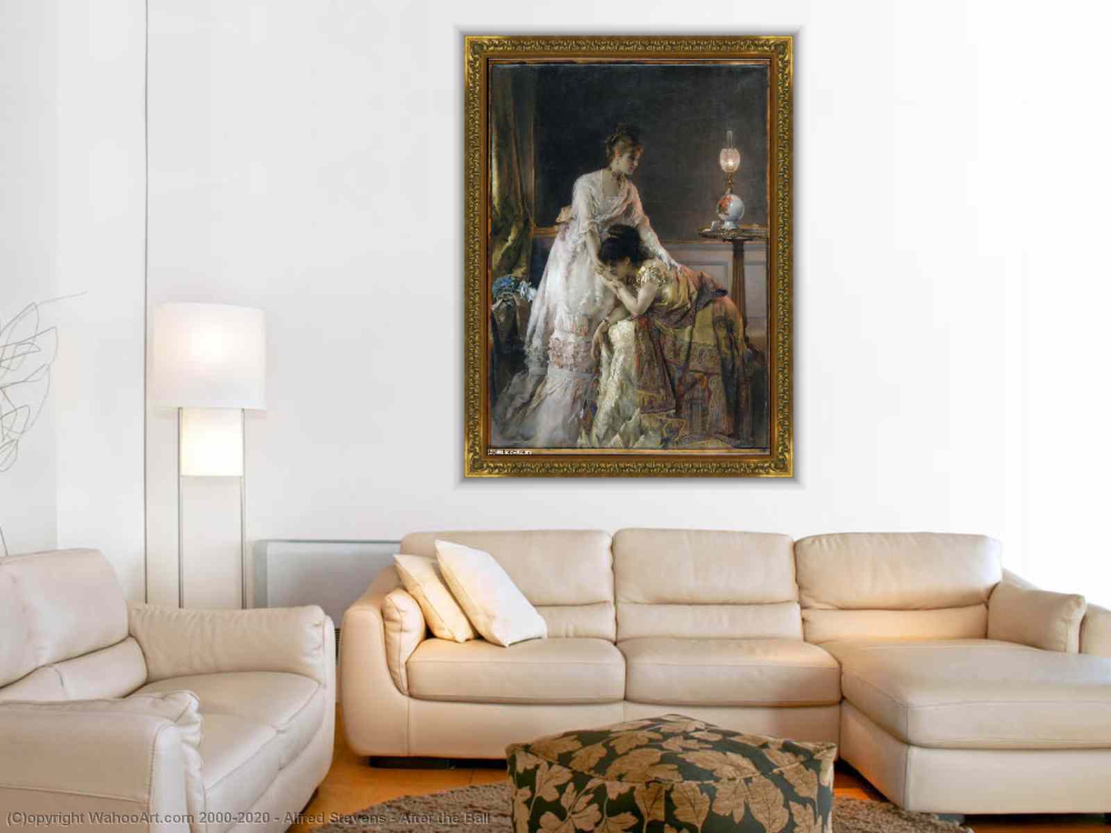 Artwork Replica After the Ball by Alfred Stevens (1823-1906, Belgium ...