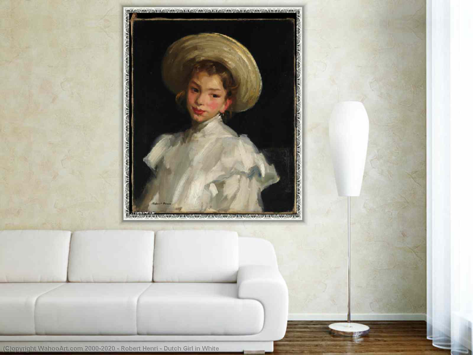 Oil Painting Replica | Dutch Girl in White by Robert Henri (1865-1929 ...