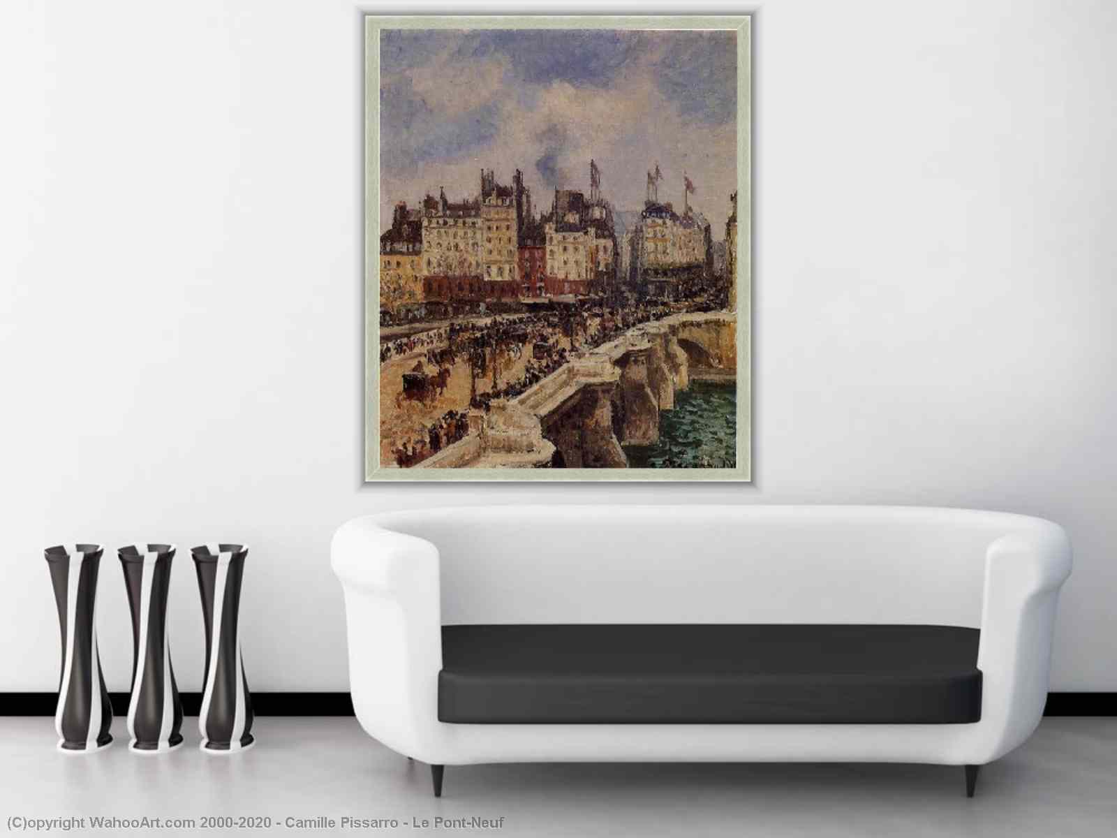 The Pont-Neuf by Camille Pissarro Reproduction Painting for Sale