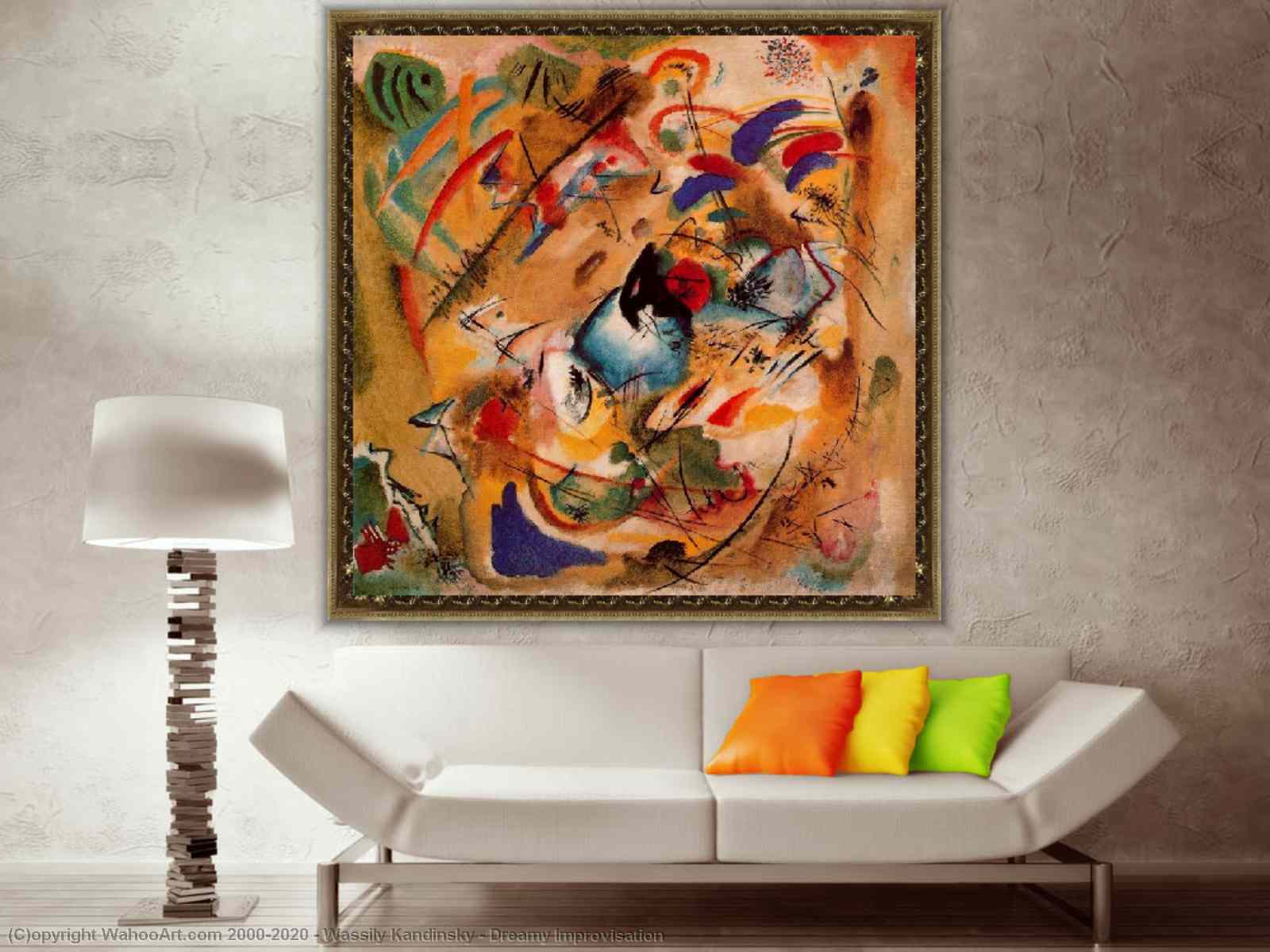 Riproduzioni D'arte Improvvisazione da sogno di Wassily Kandinsky  (1866-1944, Russia)