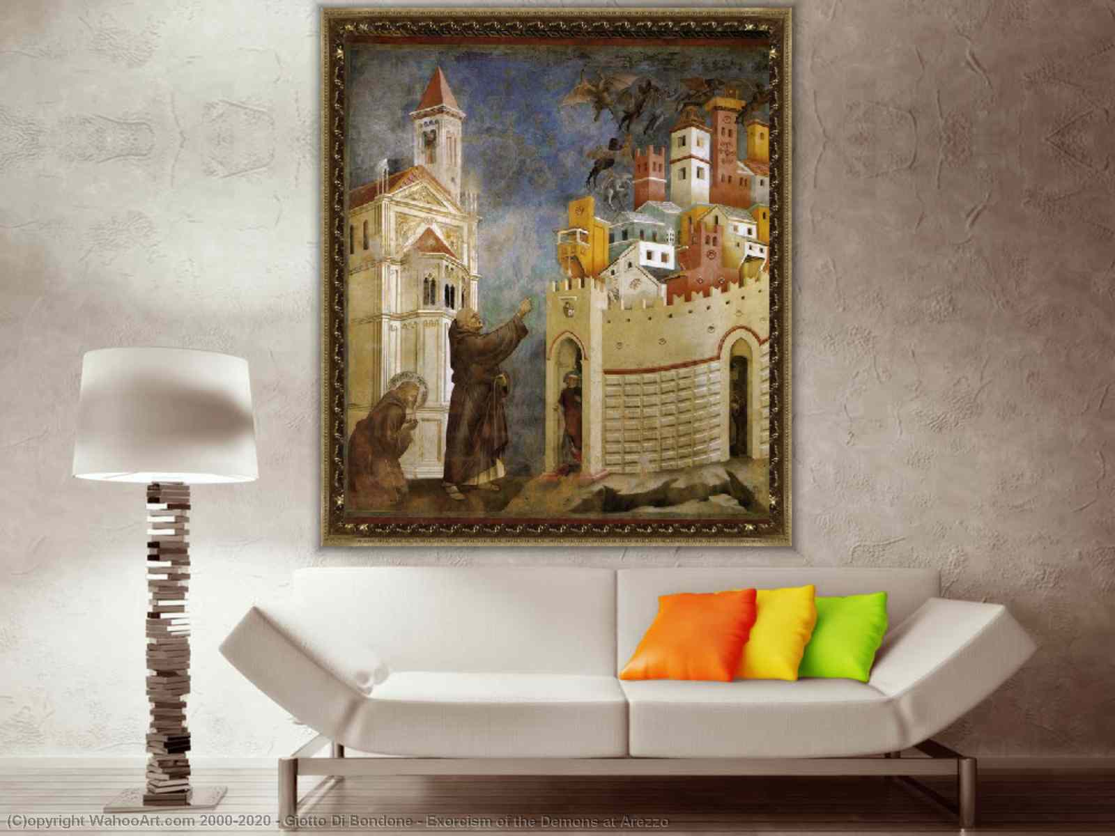 Paintings Reproductions Exorcism of the Demons at Arezzo 1299 by