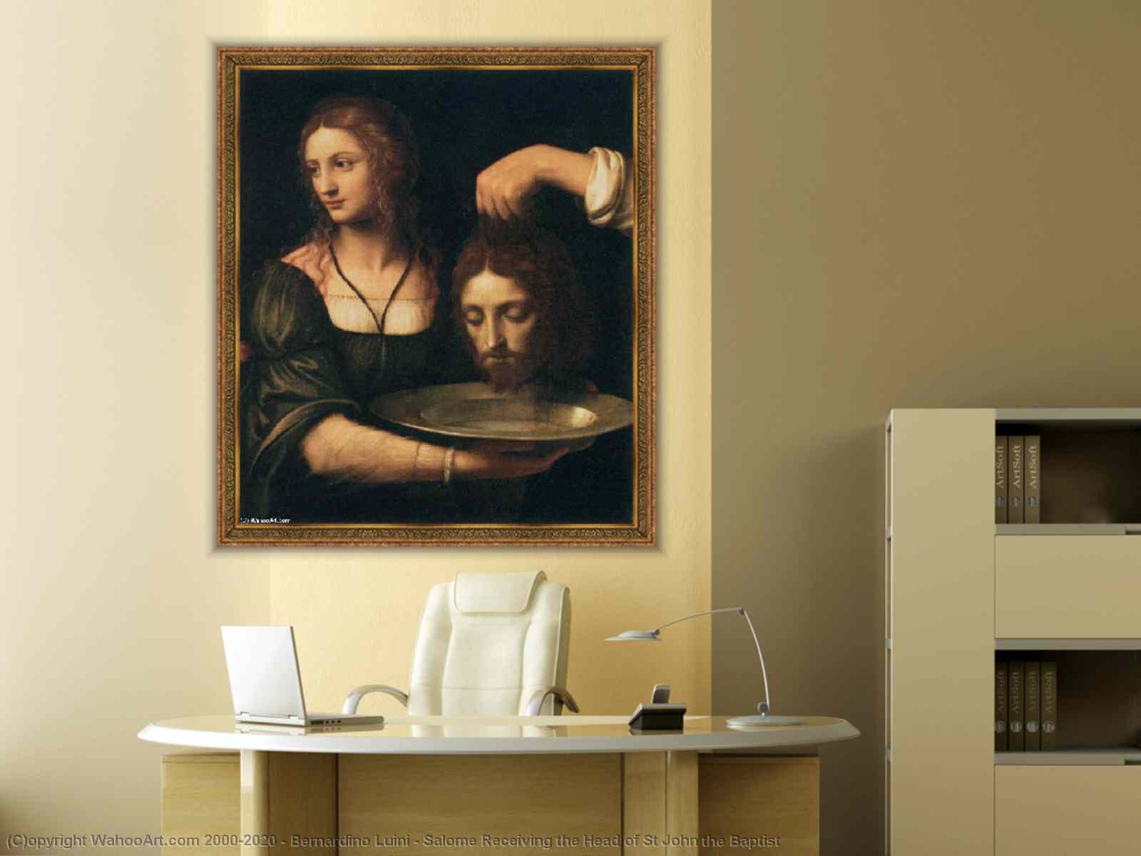 Salome with the head of Saint John the Baptist Duvet Cover by Bernardino  Luini - Fine Art America
