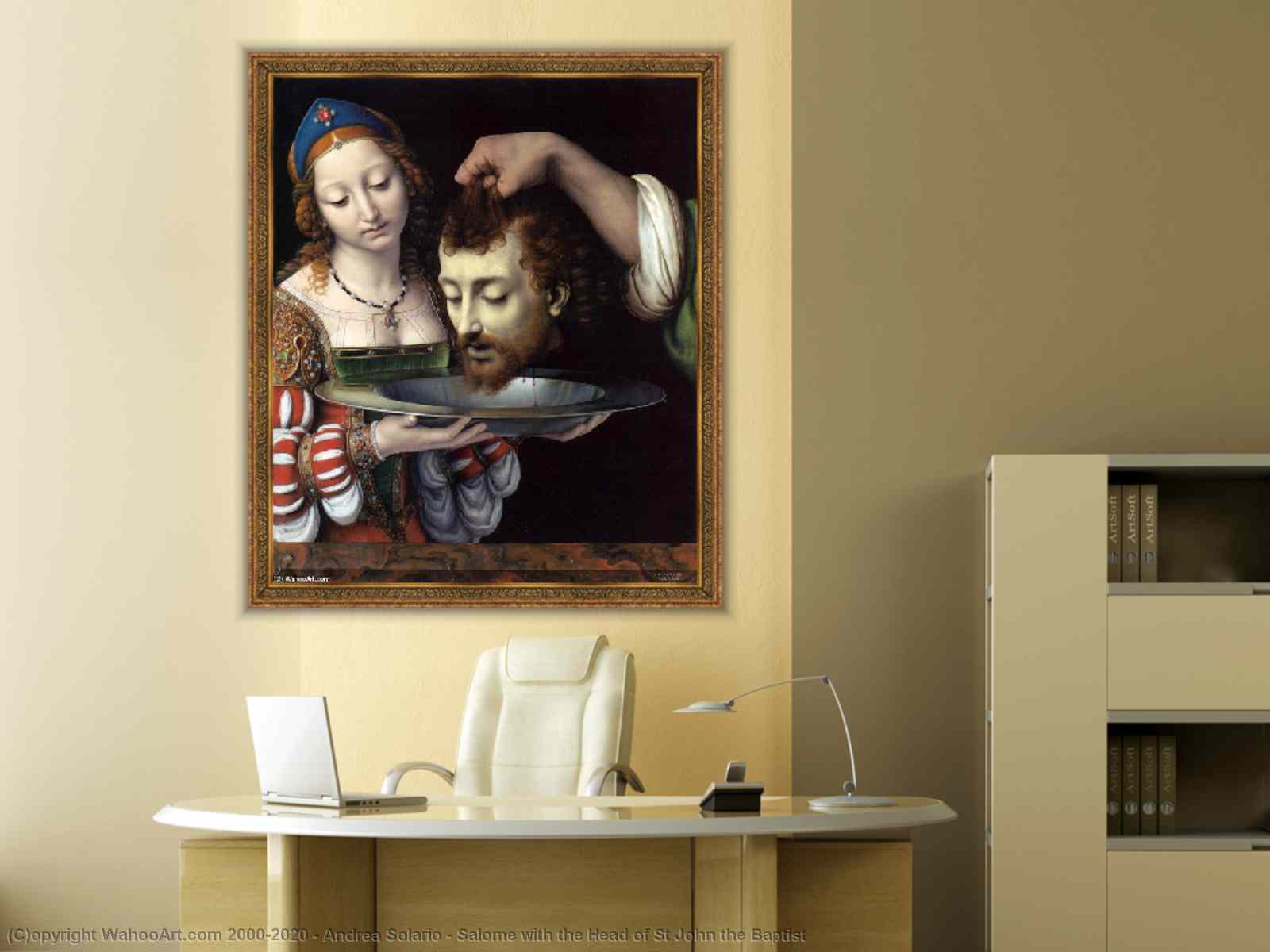 Salome with the head of Saint John the Baptist Duvet Cover by Bernardino  Luini - Fine Art America