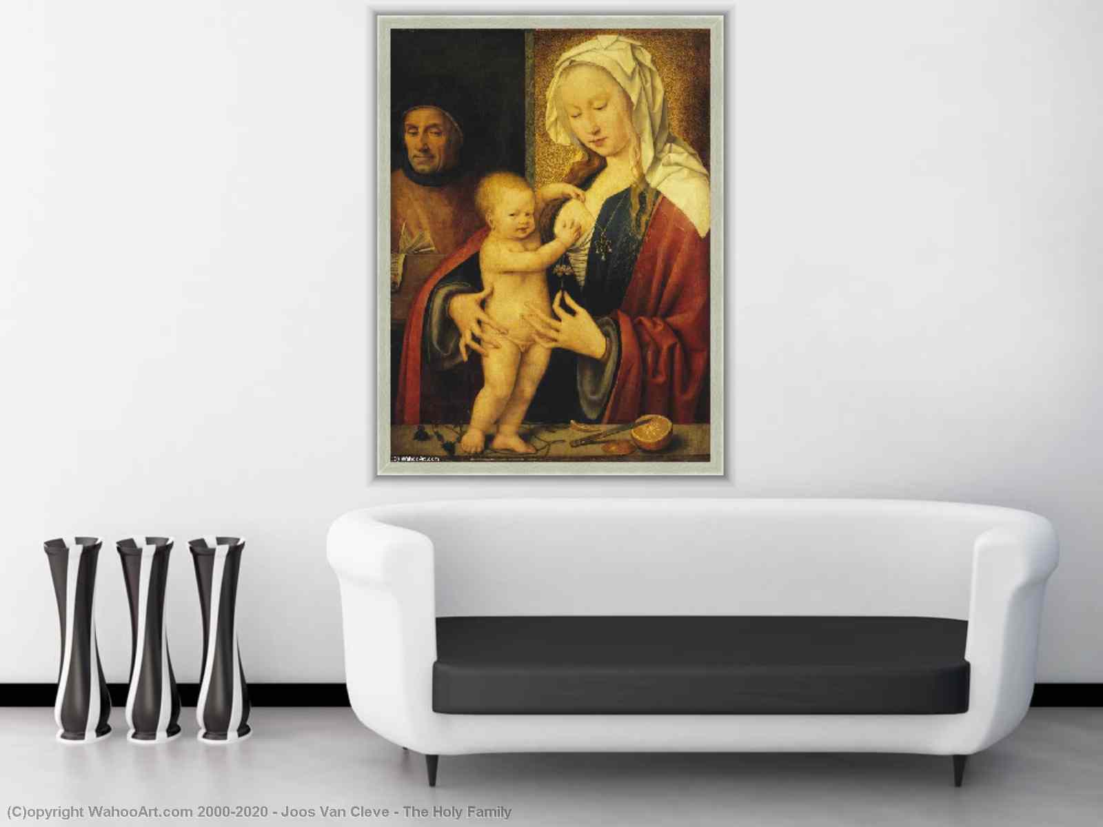 Kunstreproduktionen | der heilige familie von Joos Van Cleve (1485-1540
