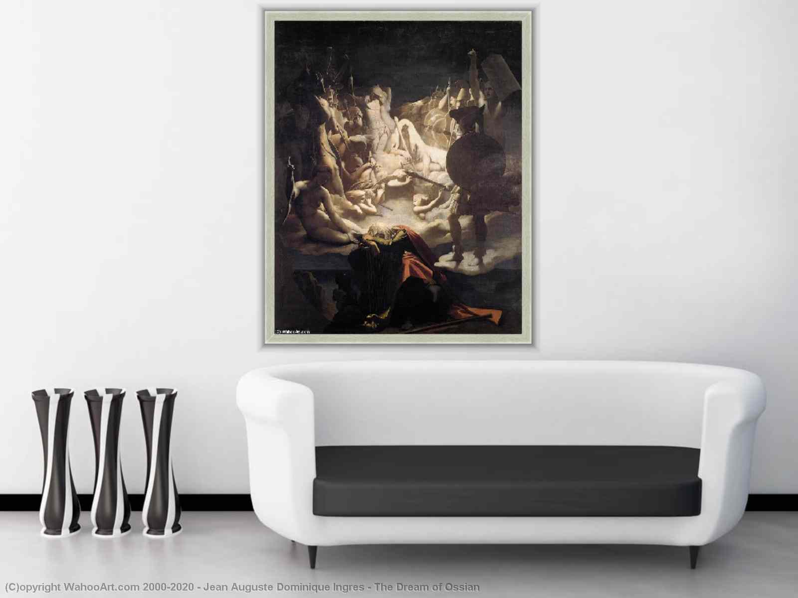 Artwork Replica | The Dream of Ossian, 1813 by Jean Auguste Dominique ...