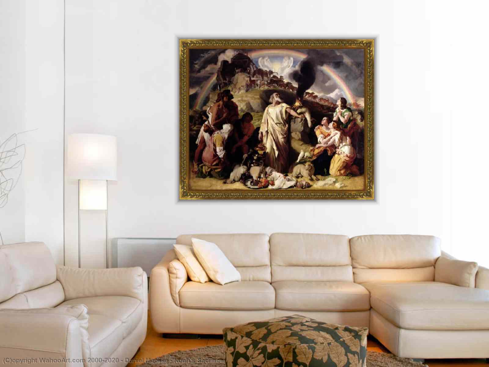 Oil Painting Replica | Noah`s Sacrifice by Daniel Maclise (1806-1870 ...