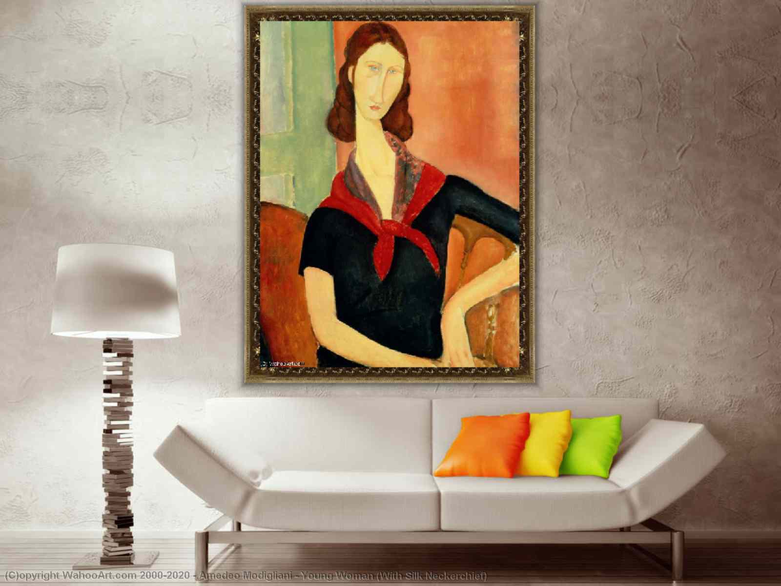 Amdeo modigliani cartaz de pintura em tela feminino, mestre e famosa arte  para parede e sala de estar decoração para parede - AliExpress
