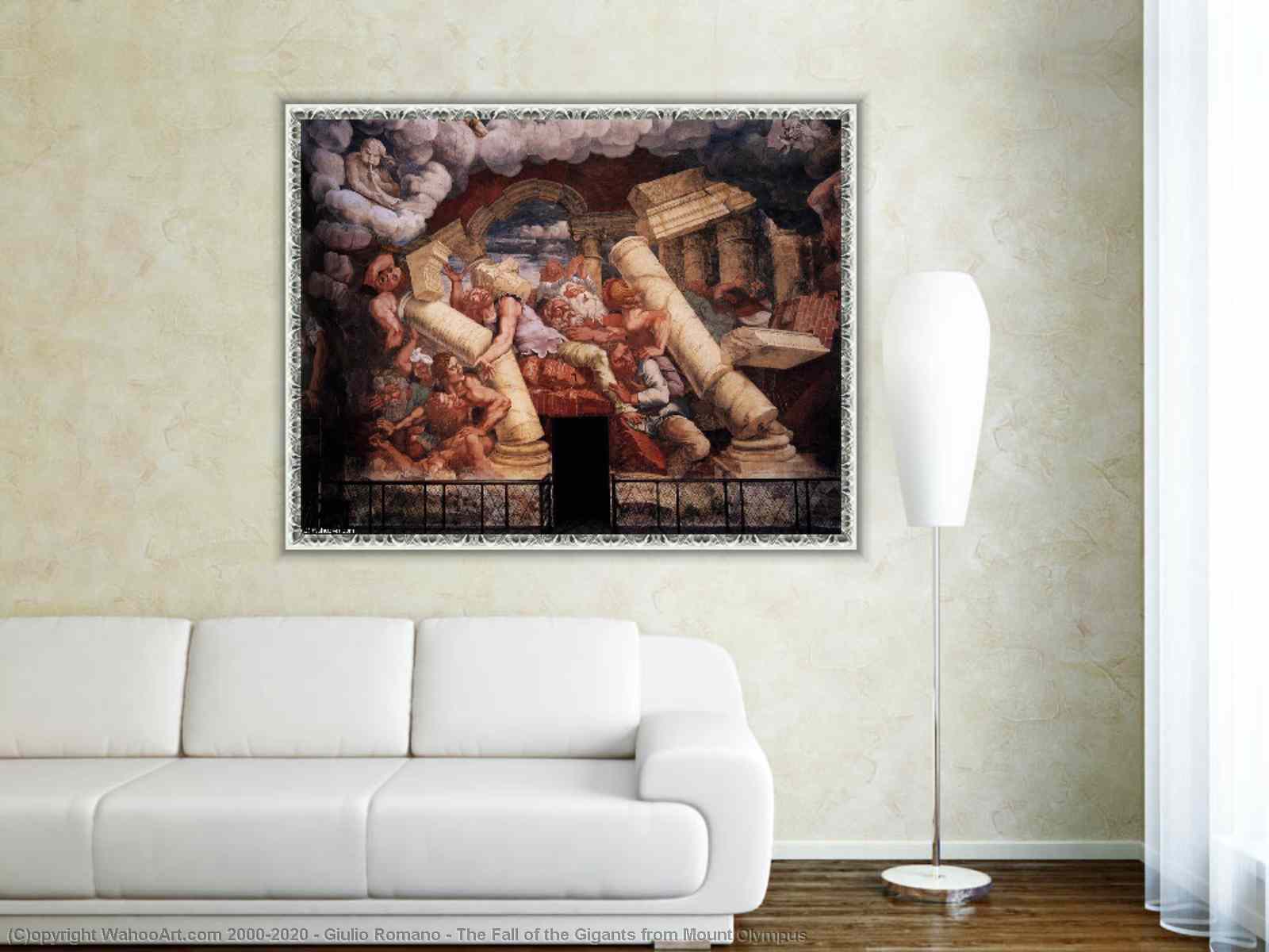 Caída de los gigantes - Giulio Romano - como impresión artística de  reproArte