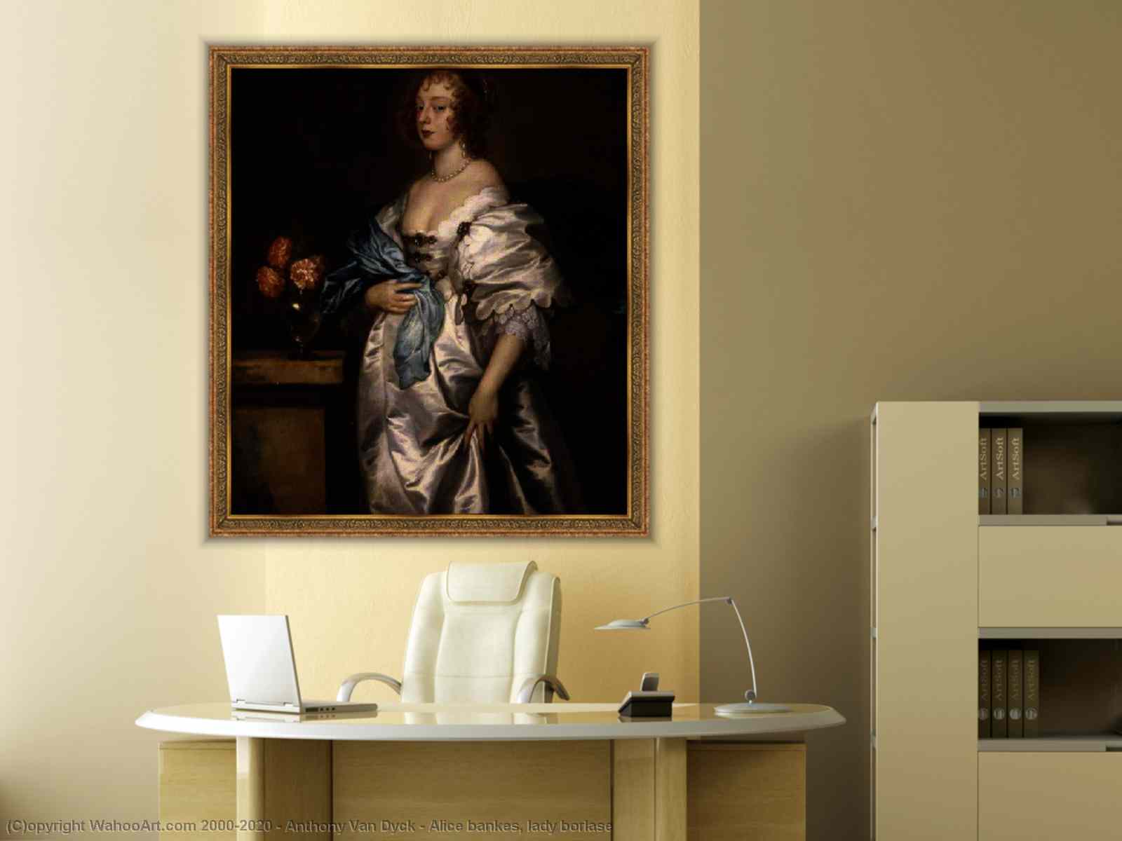 取得 手描き油絵 アリス銀行、女性ボラッセ バイ Anthony Van