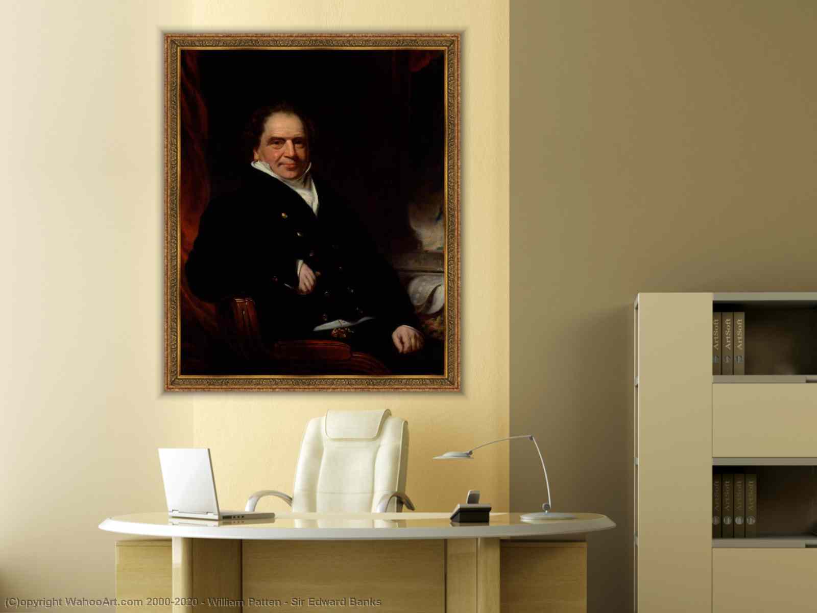 Artwork Replica | Sir Edward Banks, 1835 by William Patten | WahooArt.com