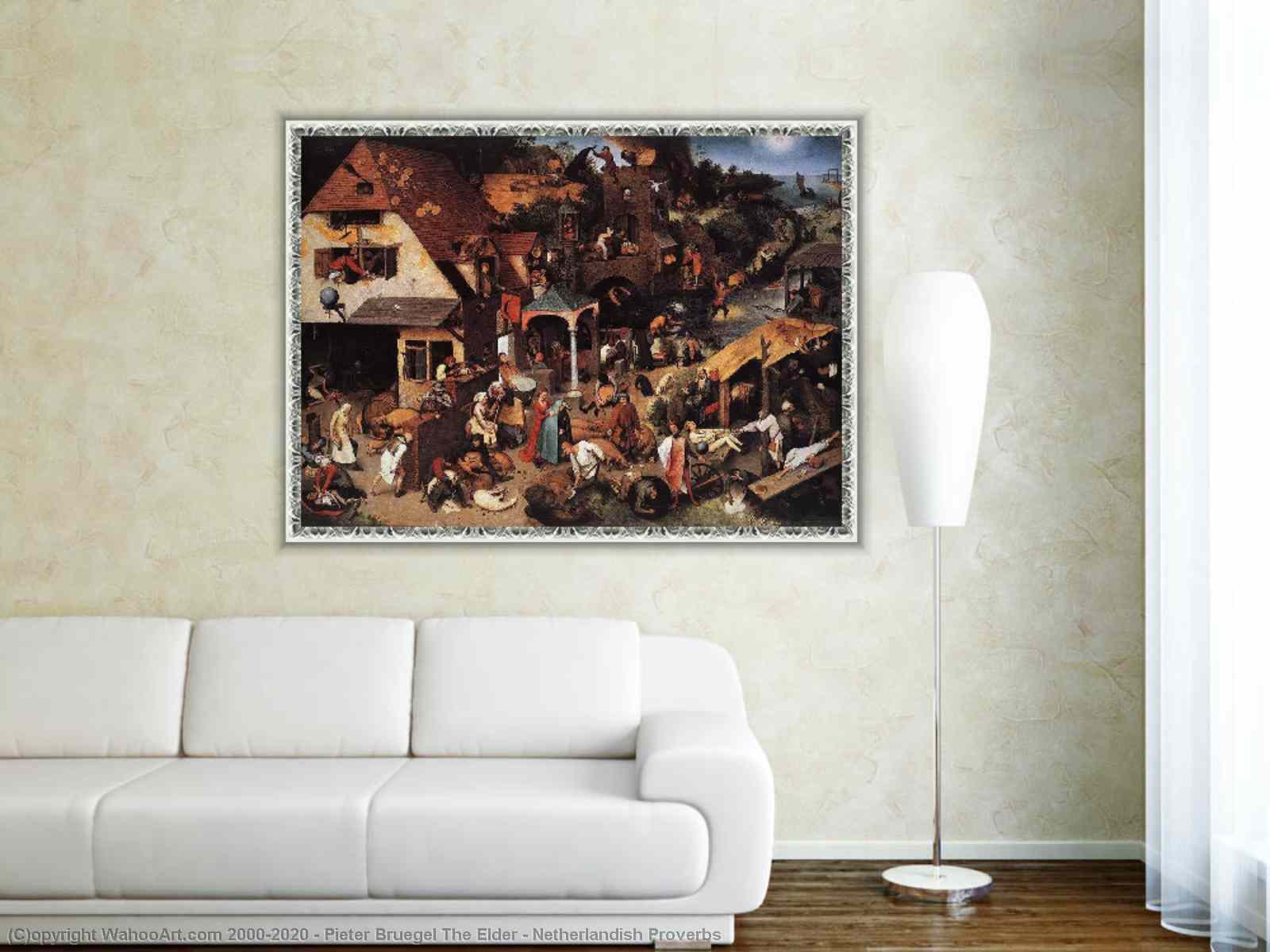 Netherlandish shops Proverbs 1559 By Pieter Bruegel Wall Mural Wallpaper