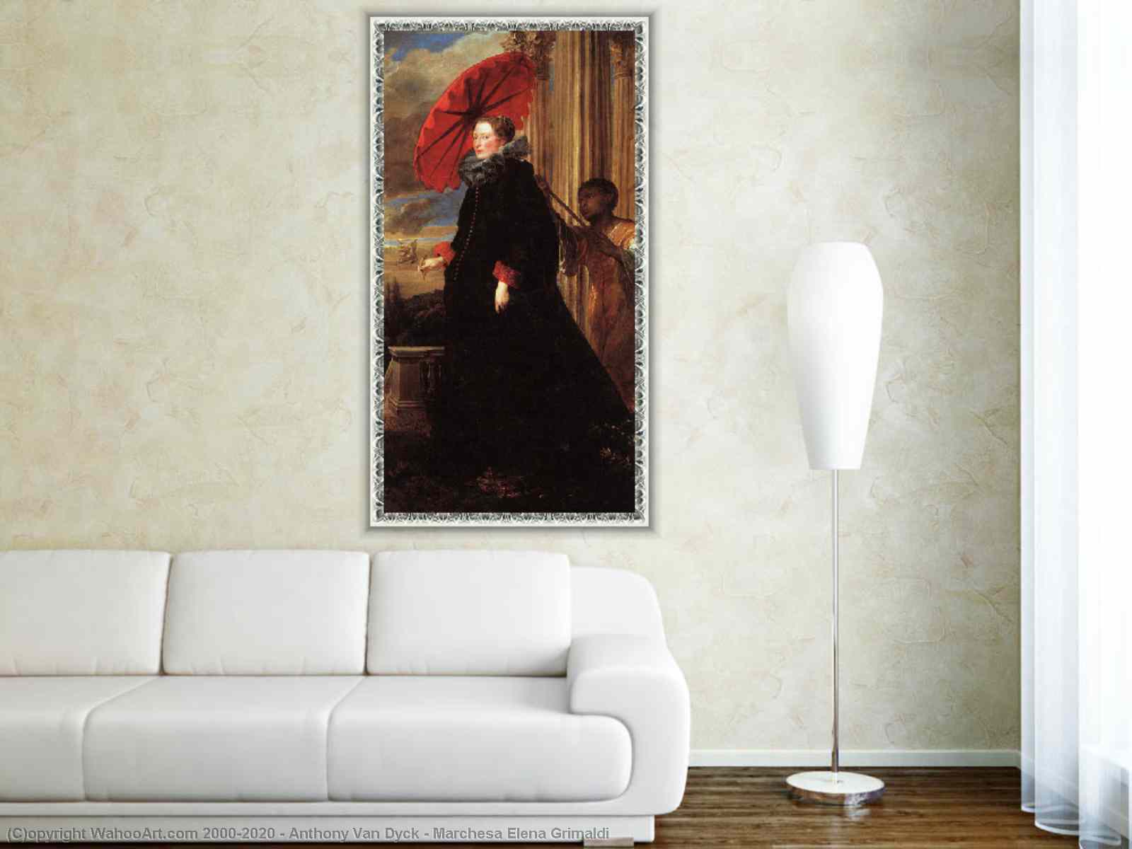 Oil Painting Replica Marchesa Elena Grimaldi, 1623 by Anthony Van Dyck  (1599-1641, Belgium) | WahooArt.com