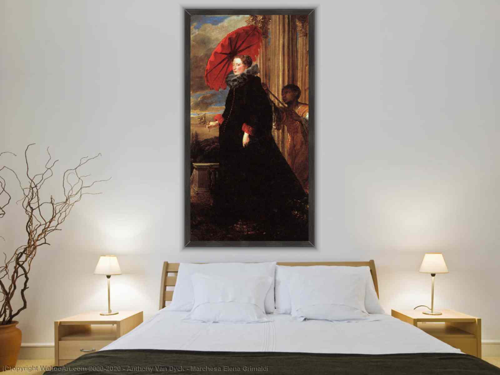 Oil Painting Replica Marchesa Elena Grimaldi, 1623 by Anthony Van Dyck  (1599-1641, Belgium) | WahooArt.com