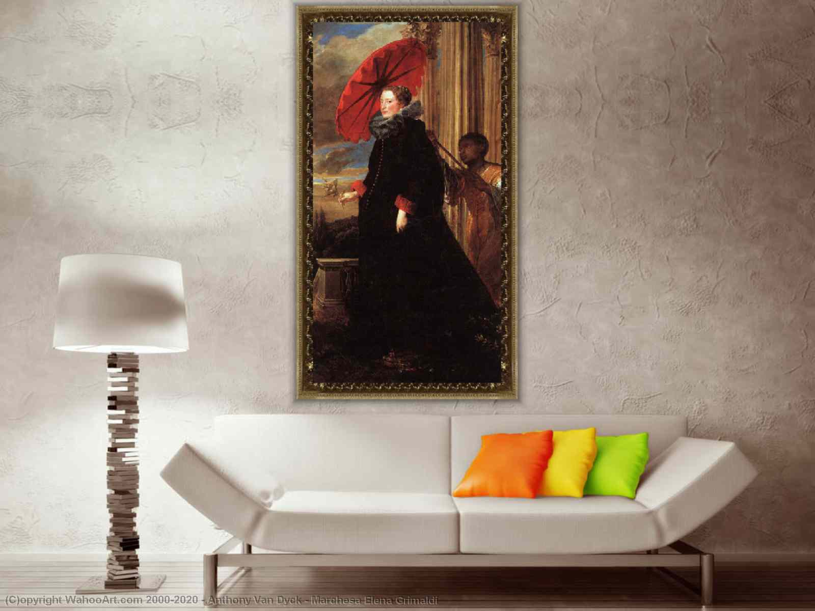 Oil Painting Replica Marchesa Elena Grimaldi, 1623 by Anthony Van Dyck  (1599-1641, Belgium) | WahooArt.com