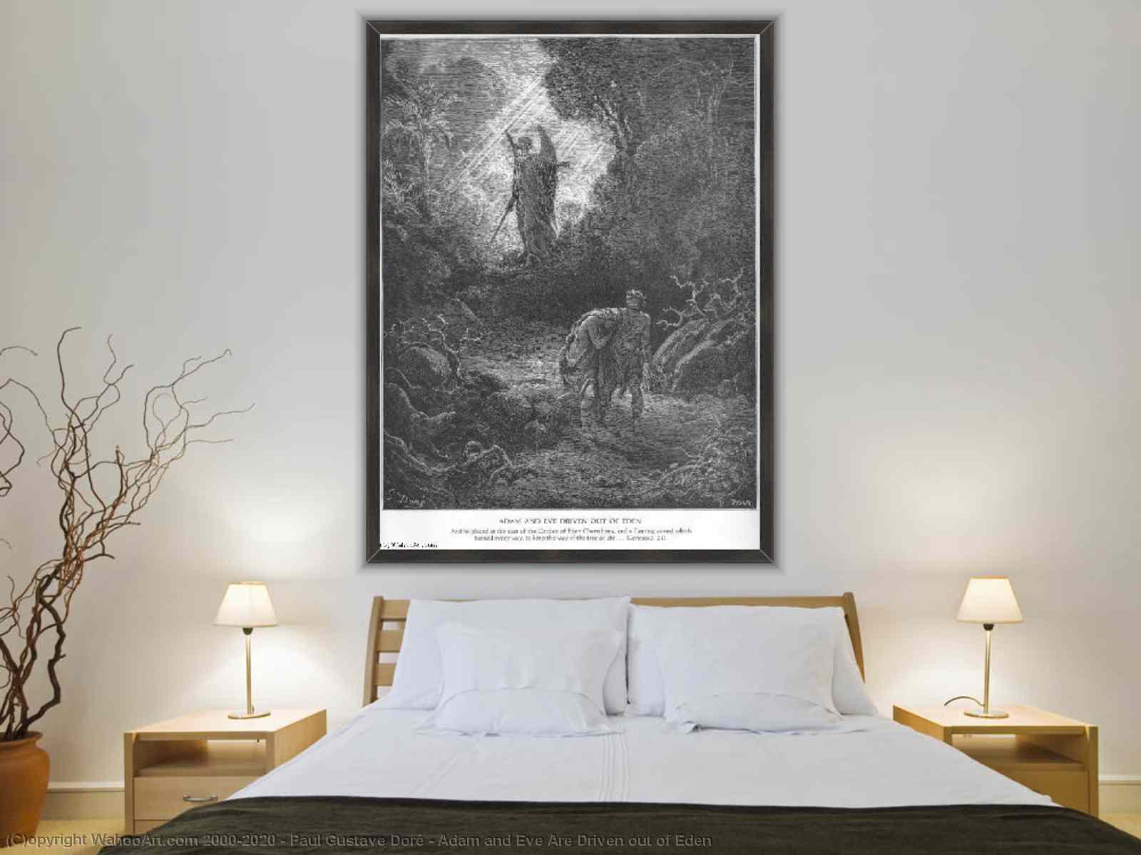 ARTCANVAS Adam And Eve Driven Out Of Eden Canvas Art Print by hotsell Gustave Dore