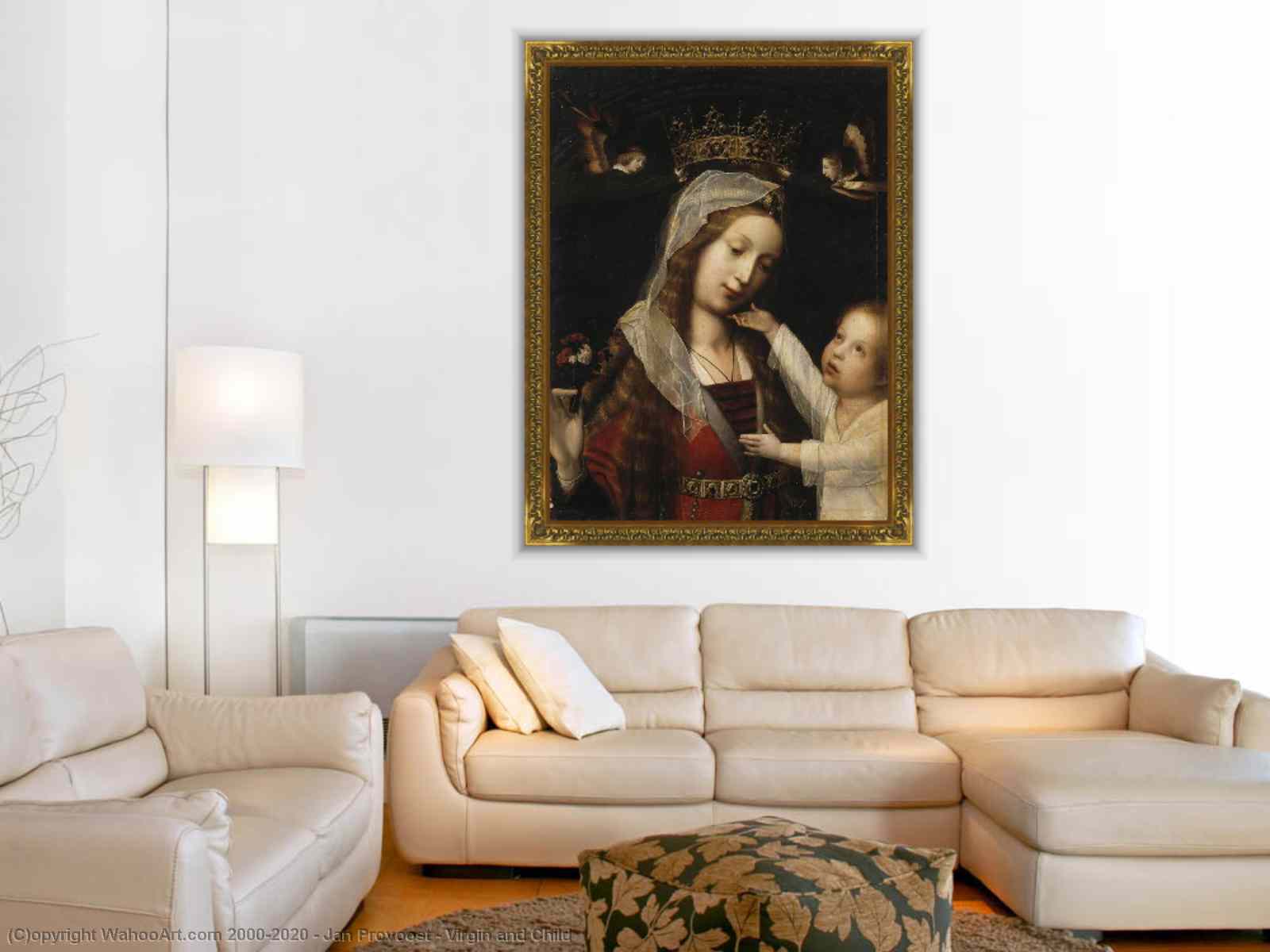 Museum Art Reproductions | Virgin and Child by Jan Provoost (1462-1529 ...