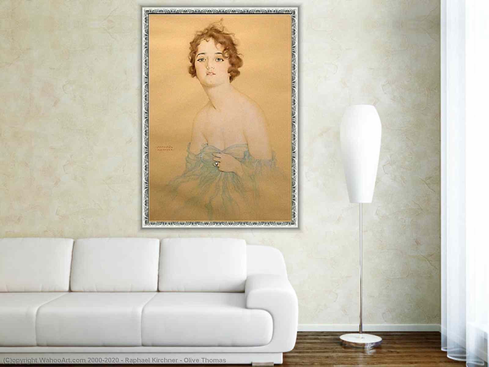 Artwork Replica Olive Thomas by Raphael Kirchner (1875-1917, Austria) |  WahooArt.com