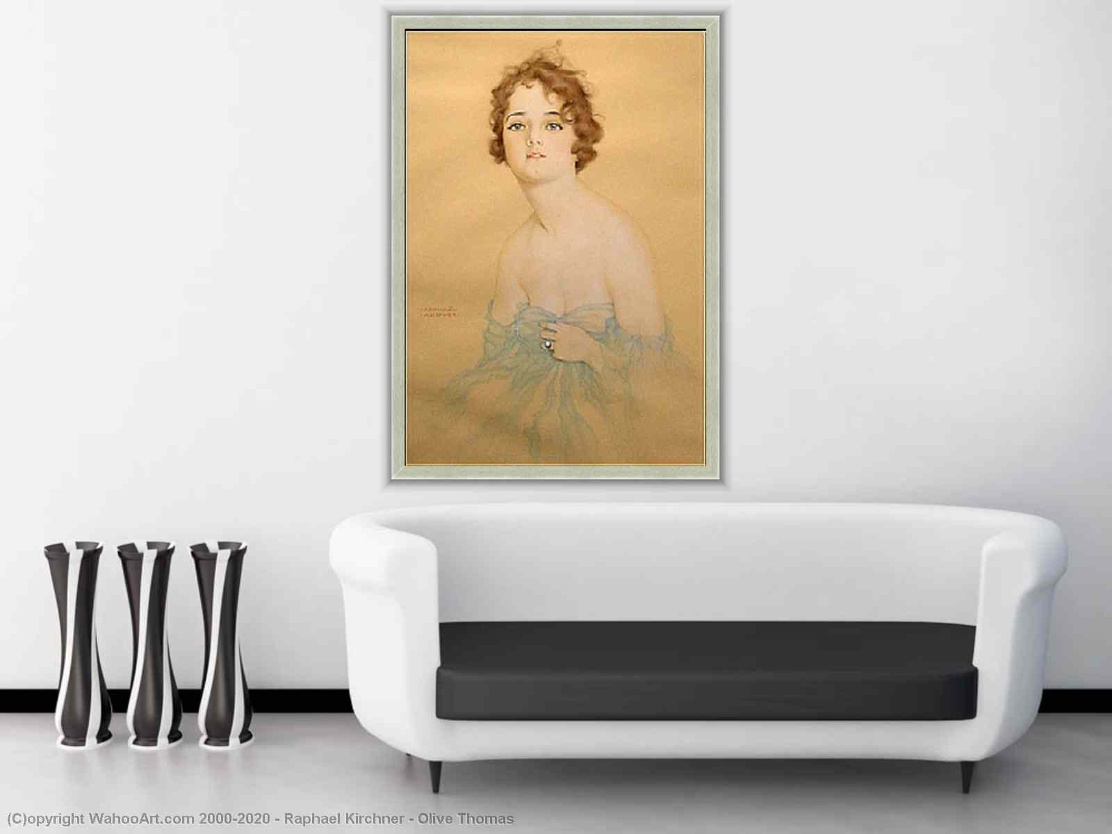 Artwork Replica Olive Thomas by Raphael Kirchner (1875-1917, Austria) |  WahooArt.com