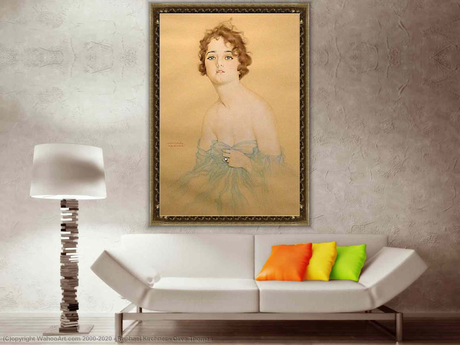 Artwork Replica Olive Thomas by Raphael Kirchner (1875-1917, Austria) |  WahooArt.com