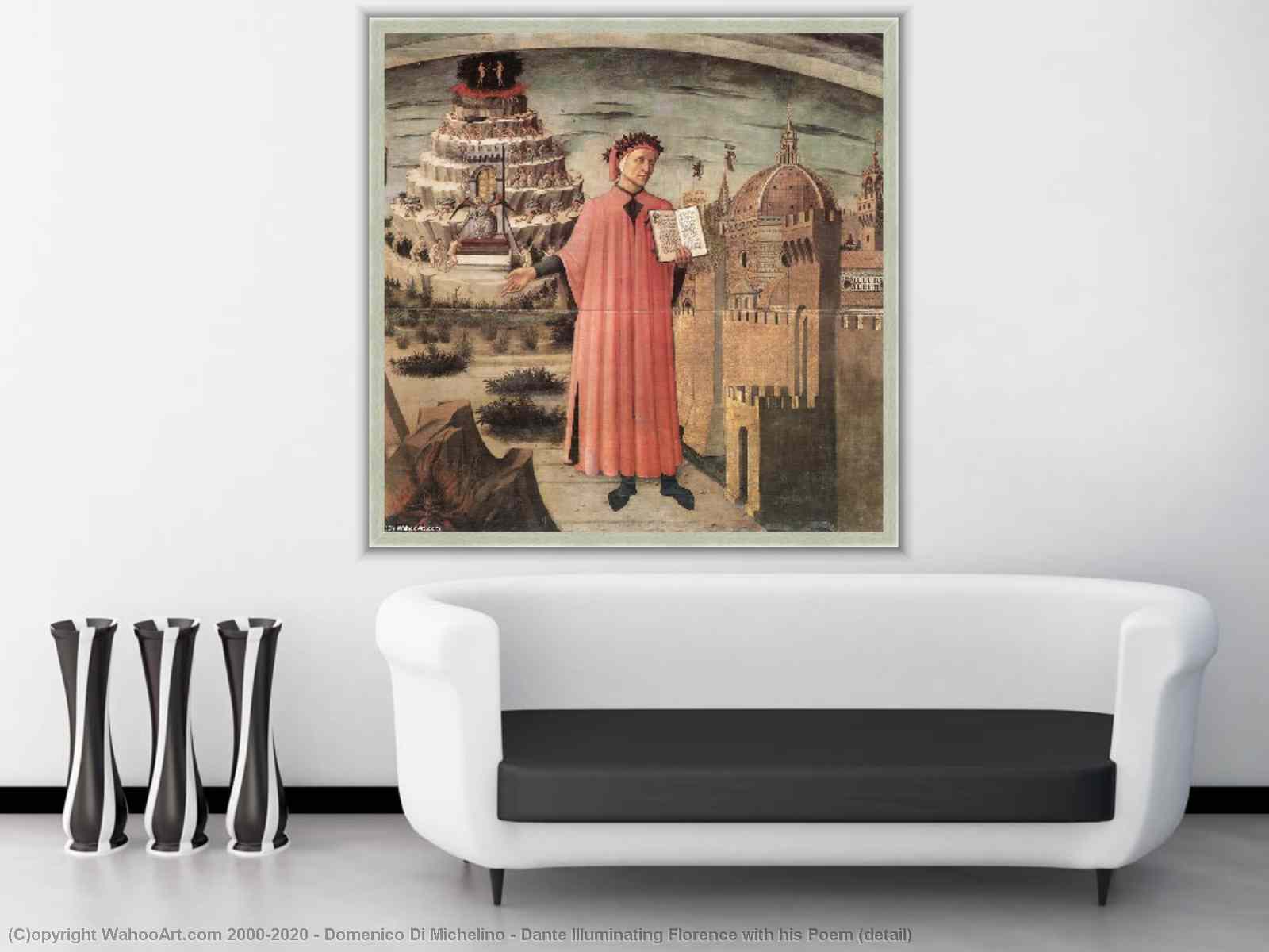 Museum Art Reproductions Dante Illuminating Florence with his Poem