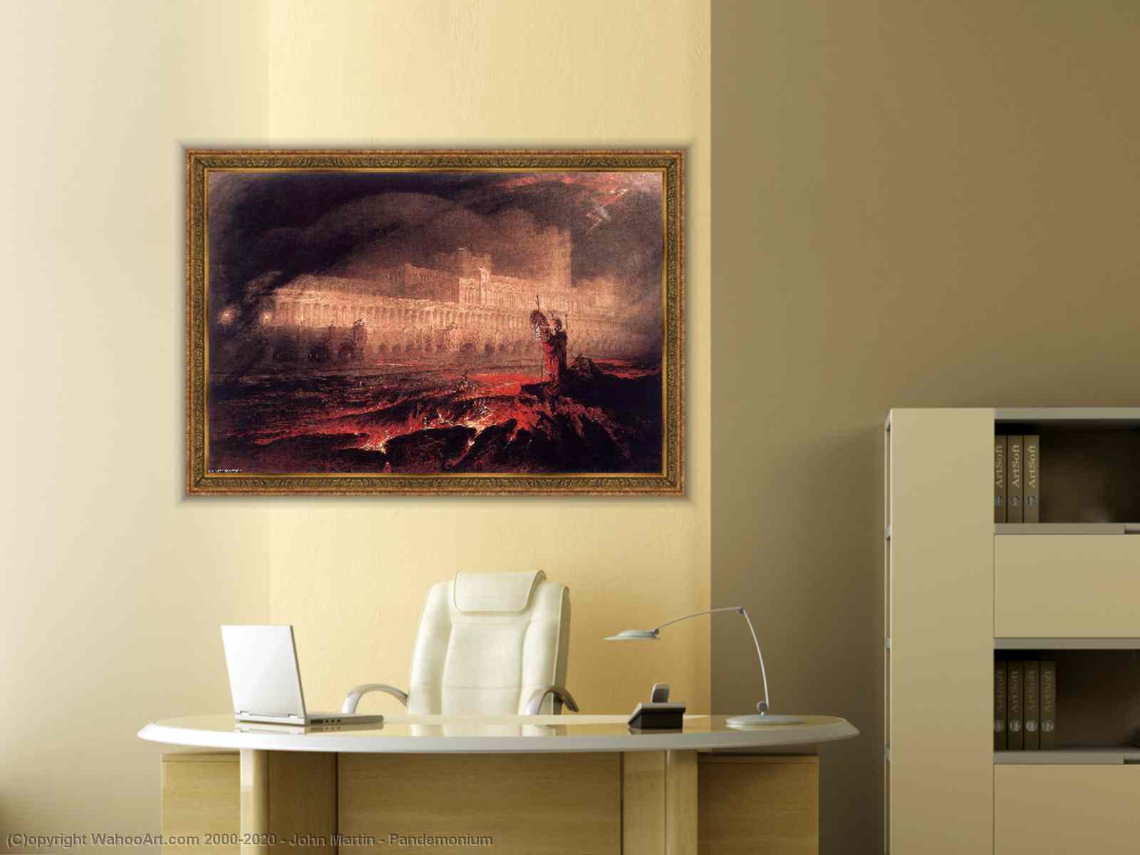 Oil Painting Replica | Pandemonium, 1841 By John Martin (1789-1854 ...