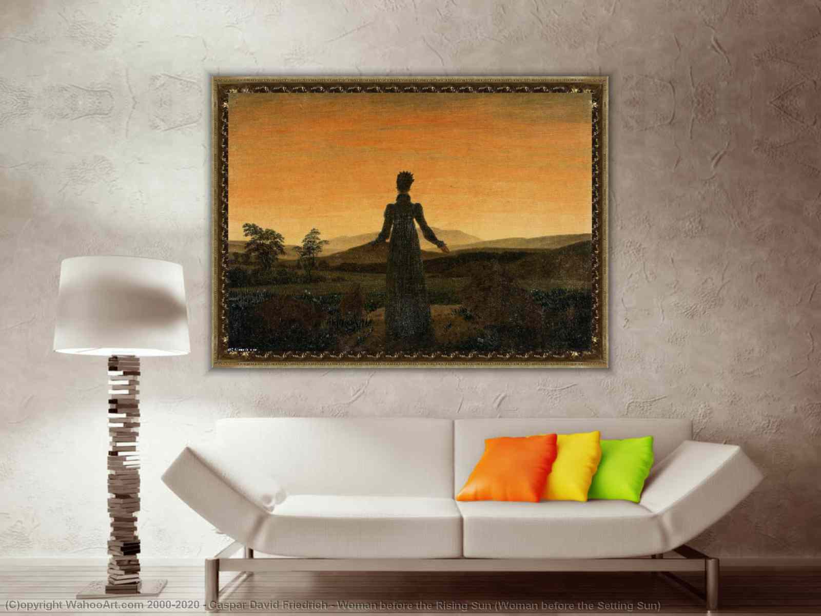 Caspar David Friedrich Woman before the Rising Sun Giclee Canvas Print 