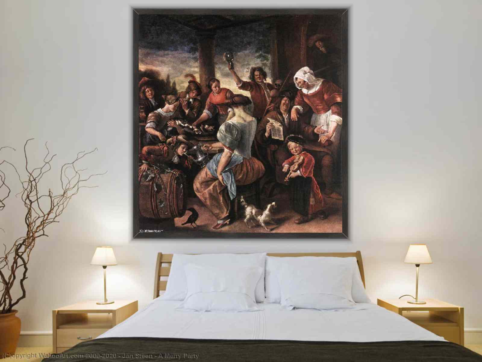 Artwork Replica | A Merry Party, 1660 by Jan Steen (1626-1679 ...