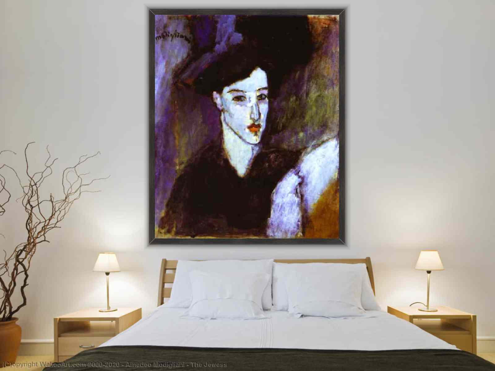 Art Reproductions The Jewess by Amedeo Modigliani (1884-1920, Italy ...