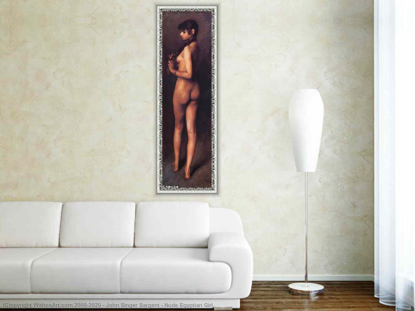 Artwork Replica Nude Egyptian Girl, 1891 by John Singer Sargent (1856-1925,  Italy) | WahooArt.com