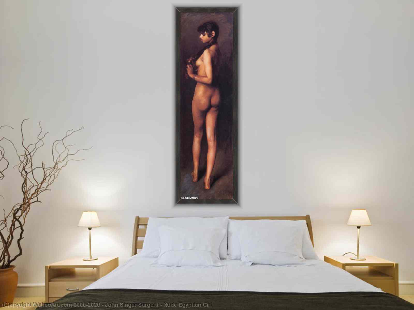 Artwork Replica Nude Egyptian Girl, 1891 by John Singer Sargent (1856-1925,  Italy) | WahooArt.com