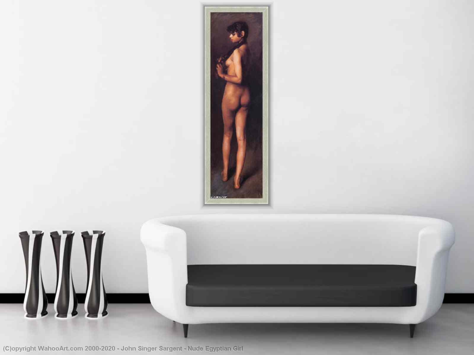 Artwork Replica Nude Egyptian Girl, 1891 by John Singer Sargent (1856-1925,  Italy) | WahooArt.com