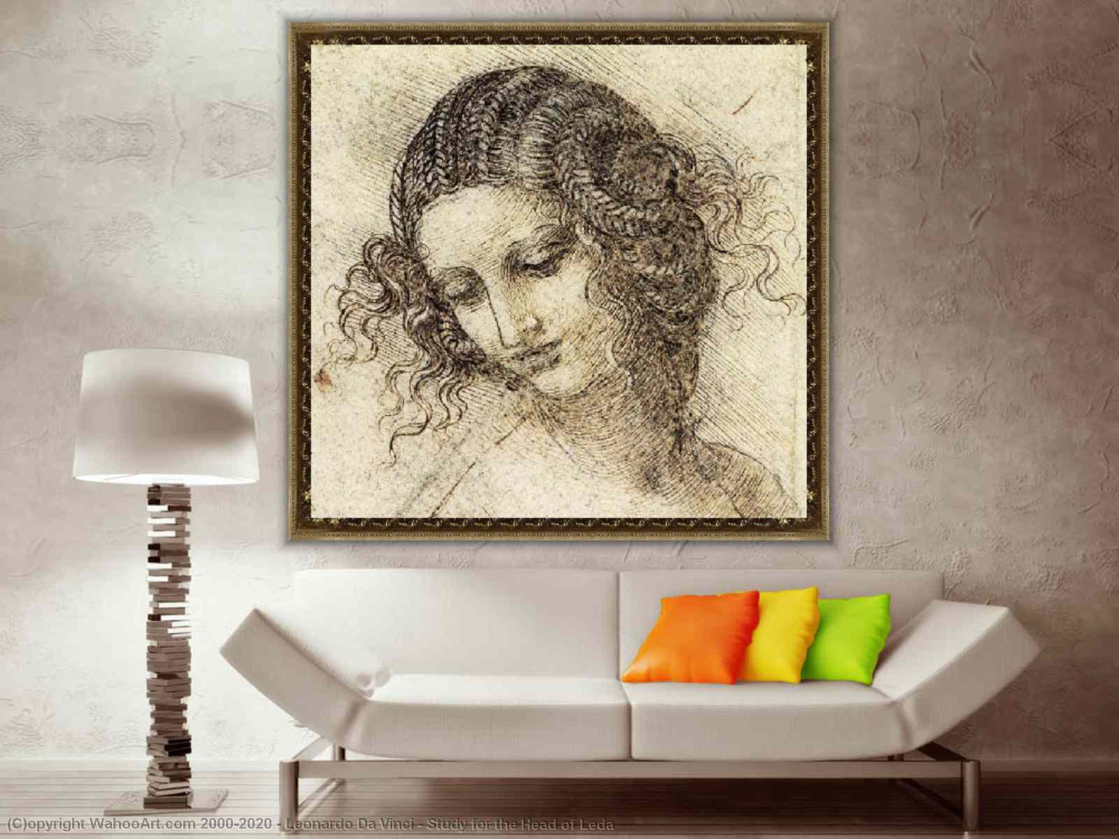 Leonardo Da Vinci List of Work - Study for the Head of Leda, 1506