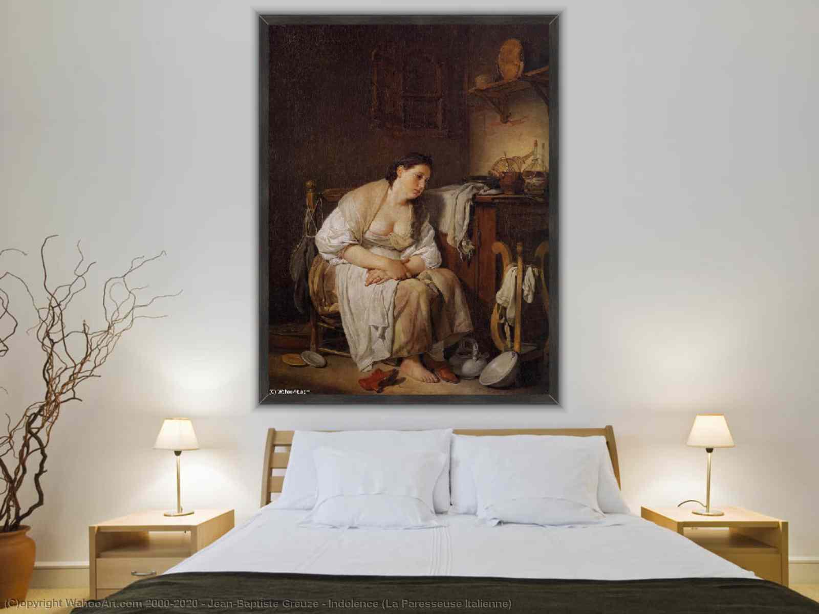 取得 油絵 インドルエンス(La Paresseuse Italienne), 1756 バイ
