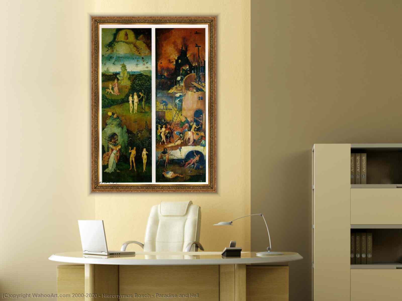 Paradise and Hell (c. 1510) by Hieronymous Bosch – Artchive