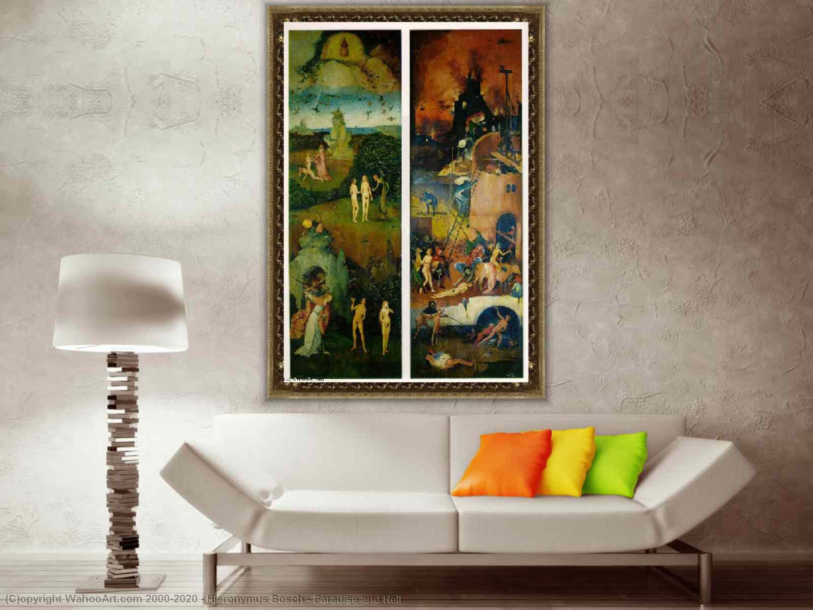 Paradise and Hell (c. 1510) by Hieronymous Bosch – Artchive