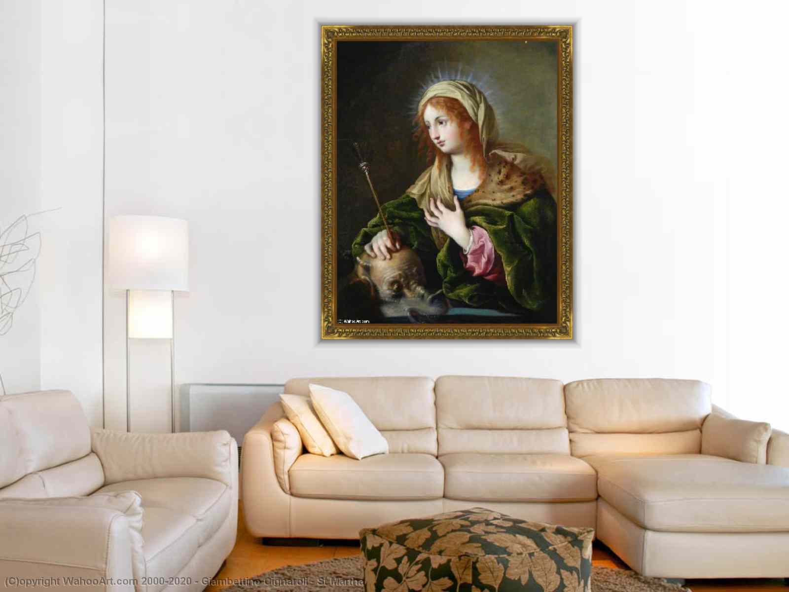 Paintings Reproductions St Martha by Giambettino Cignaroli (1706-1770 ...