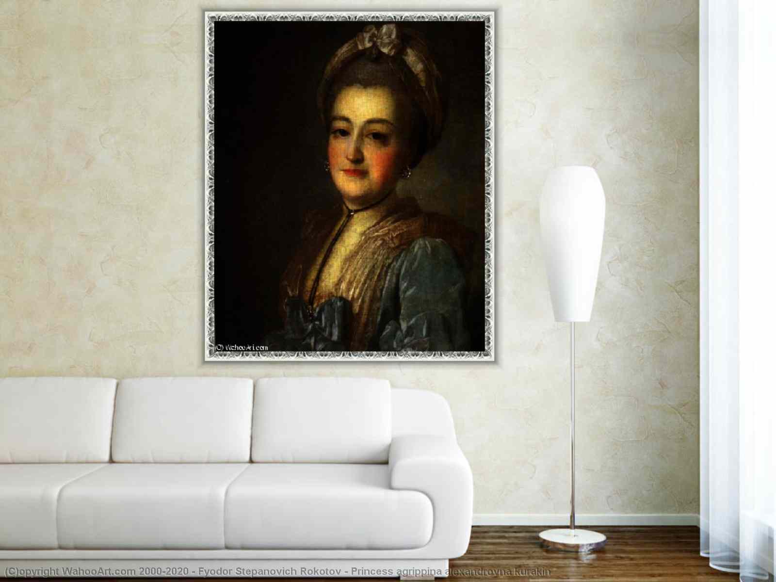 Kunstreproduktionen Prinzessin agrippina alexandrovna kurakin von