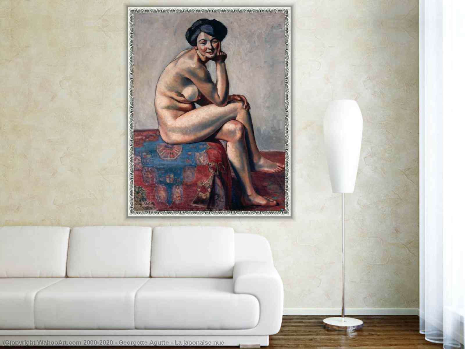 Paintings Reproductions La japonaise nue by Georgette Agutte (1867-1922) |  WahooArt.com