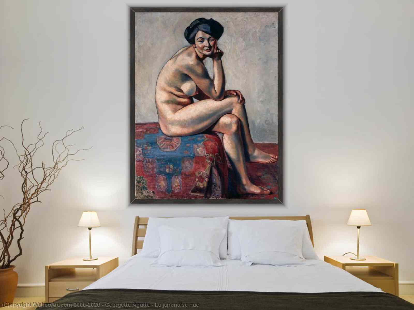 Paintings Reproductions La japonaise nue by Georgette Agutte (1867-1922) |  WahooArt.com