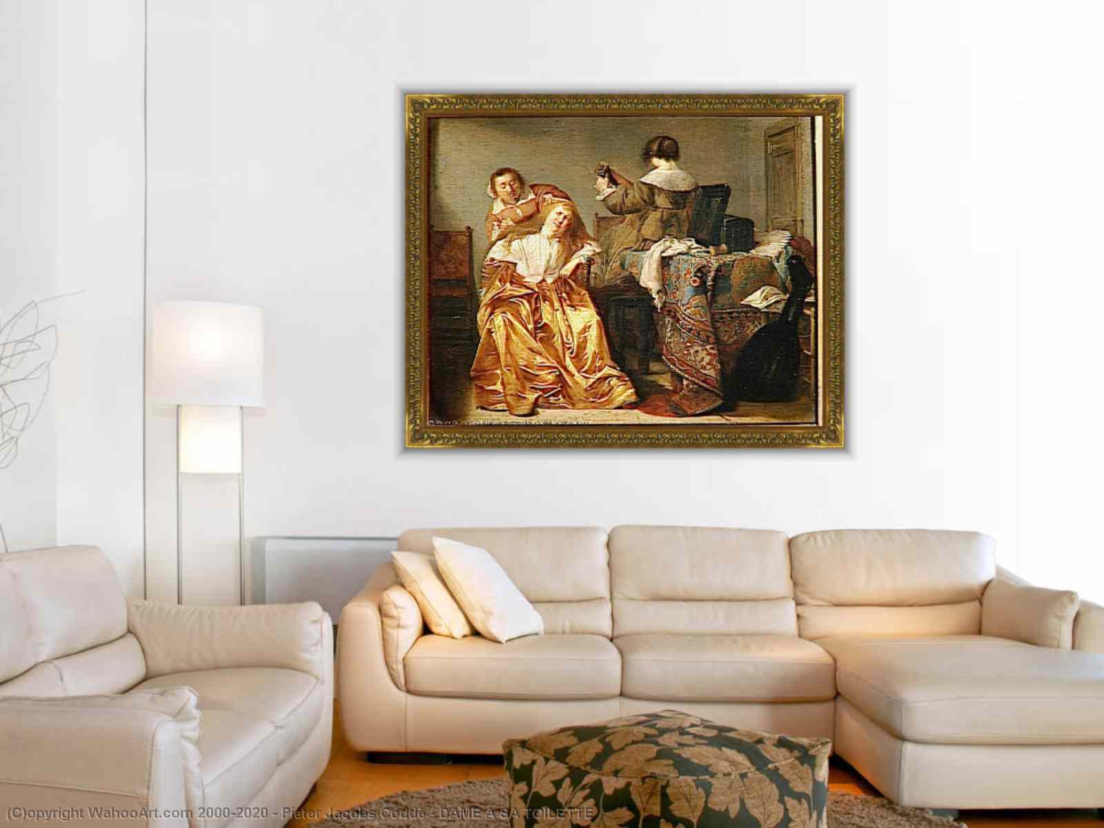 Artwork Replica DAME A SA TOILETTE by Pieter Jacobs Codde | WahooArt.com