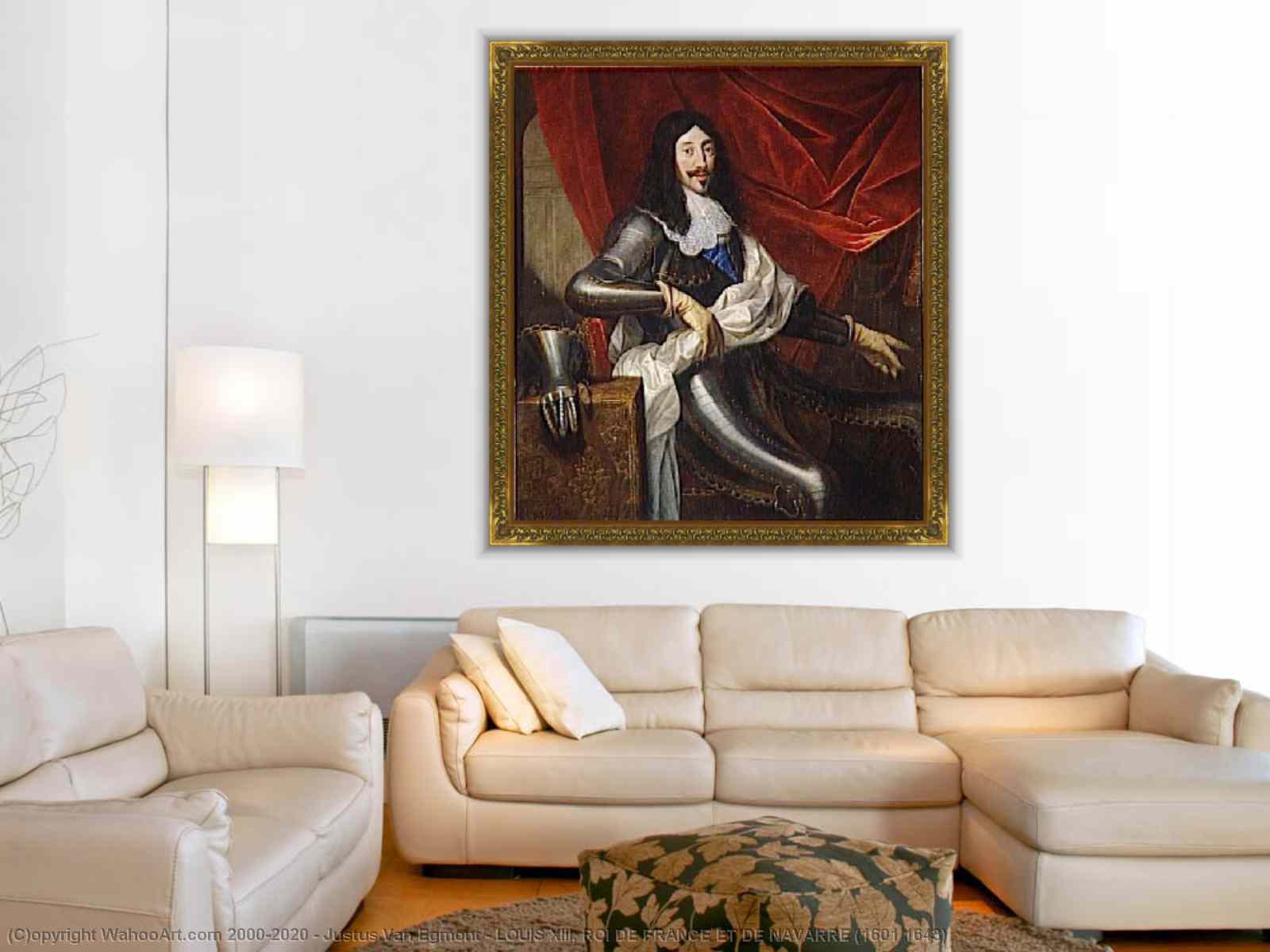 Portrait of Louis XIII of France, by Justus Van Egmont Wall Art