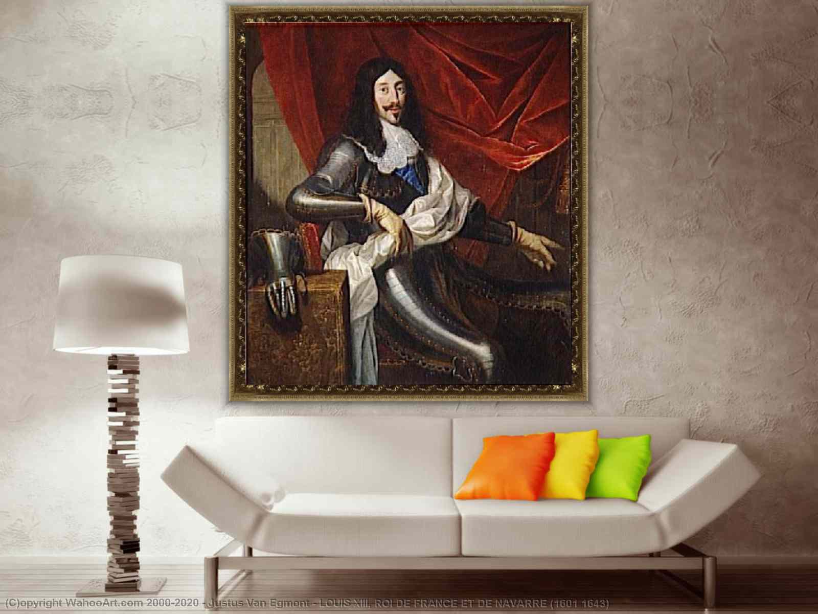 Portrait of Louis XIII of France, by Justus Van Egmont Wall Art