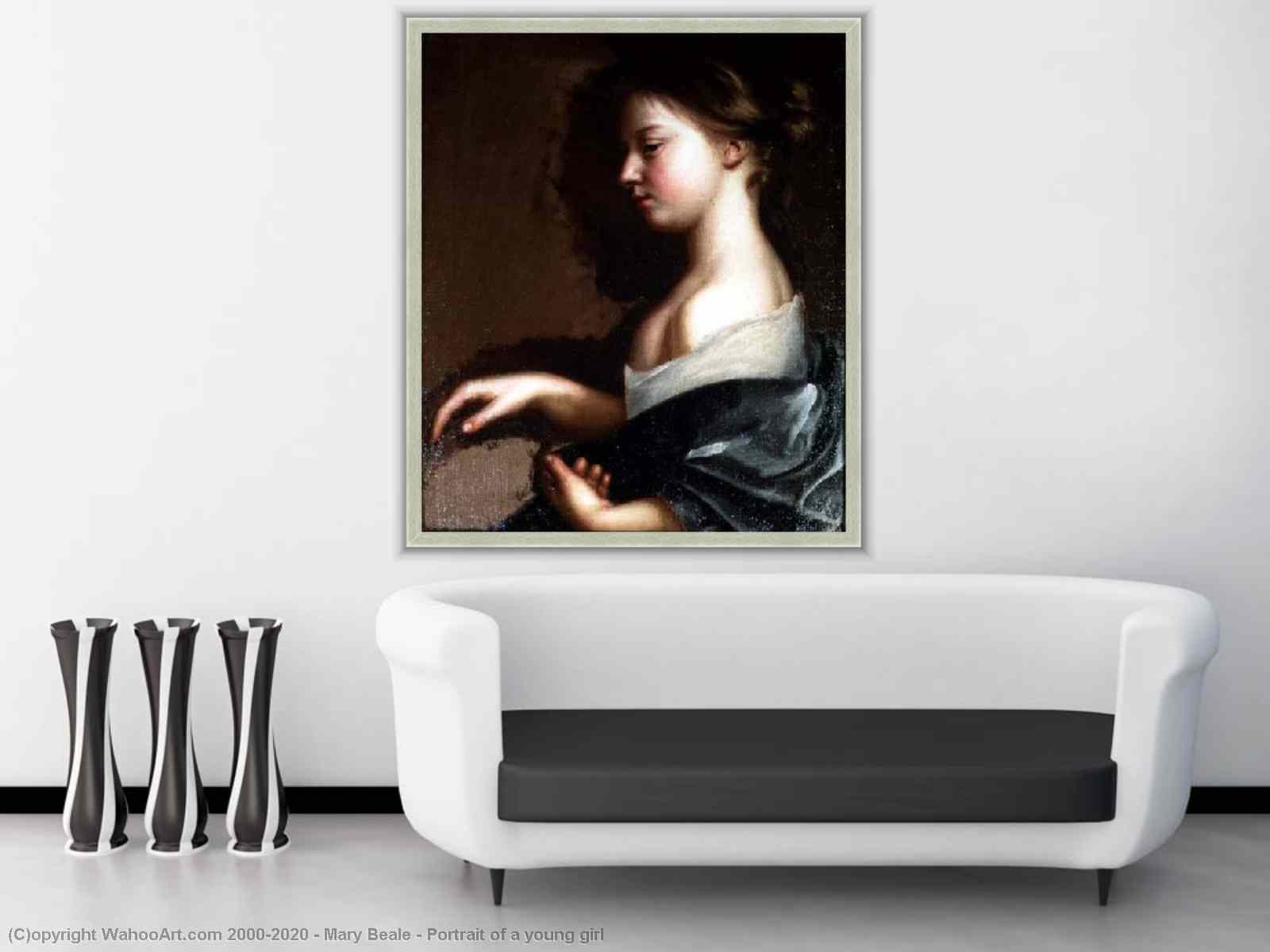 Artwork Replica | Portrait of a young girl by Mary Beale (1633-1699 ...