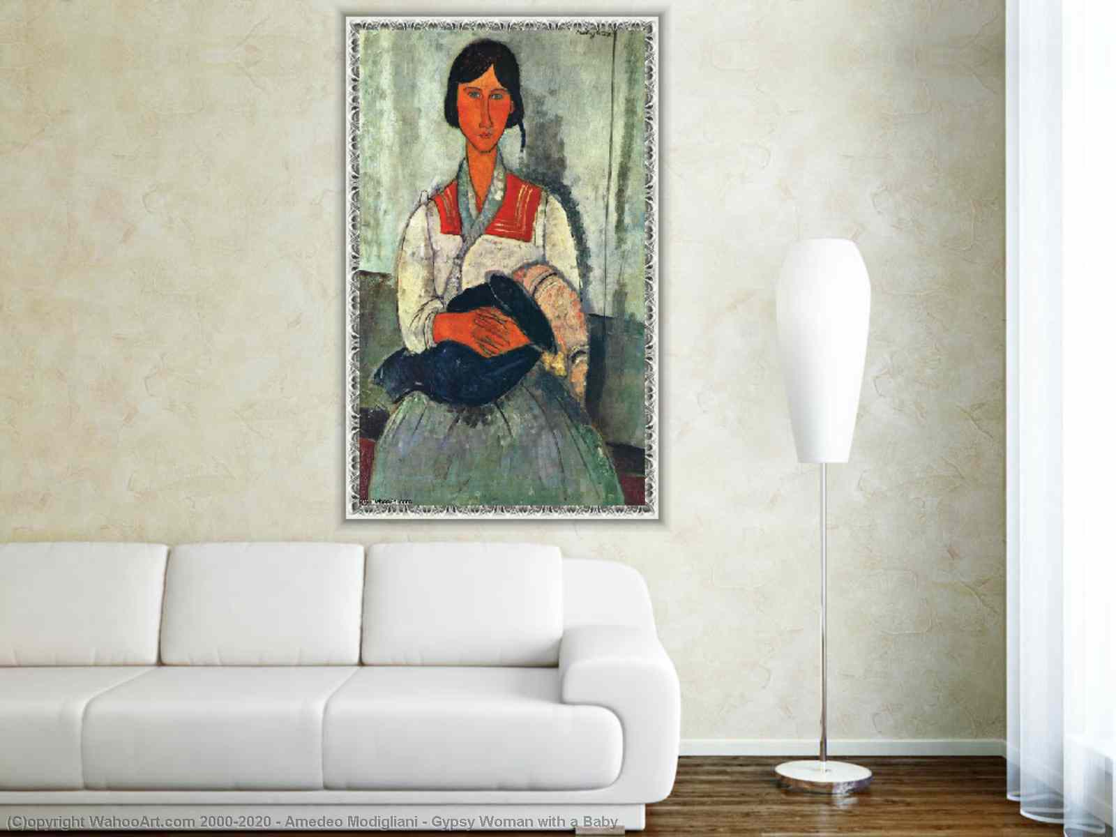 Art Reproductions Gypsy Woman with a Baby, 1919 by Amedeo
