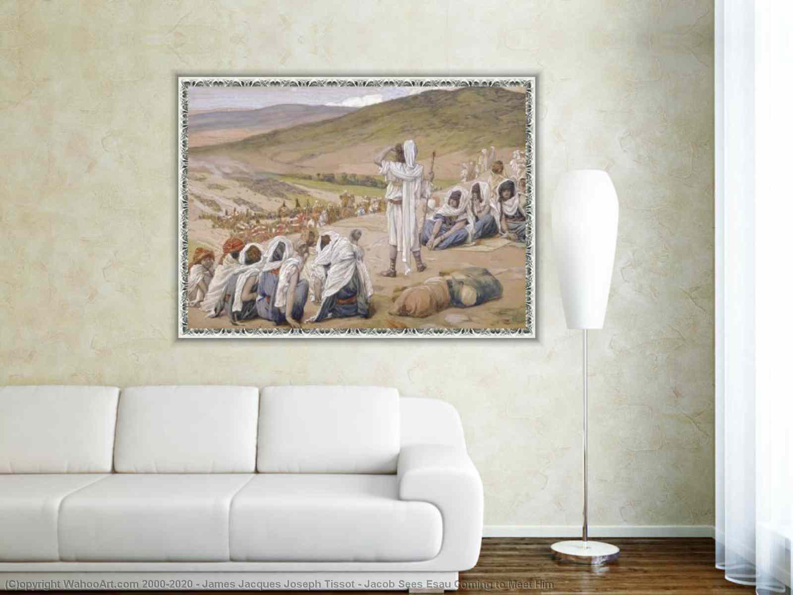 Artwork Replica Jacob Sees Esau Coming to Meet Him 1902 by James