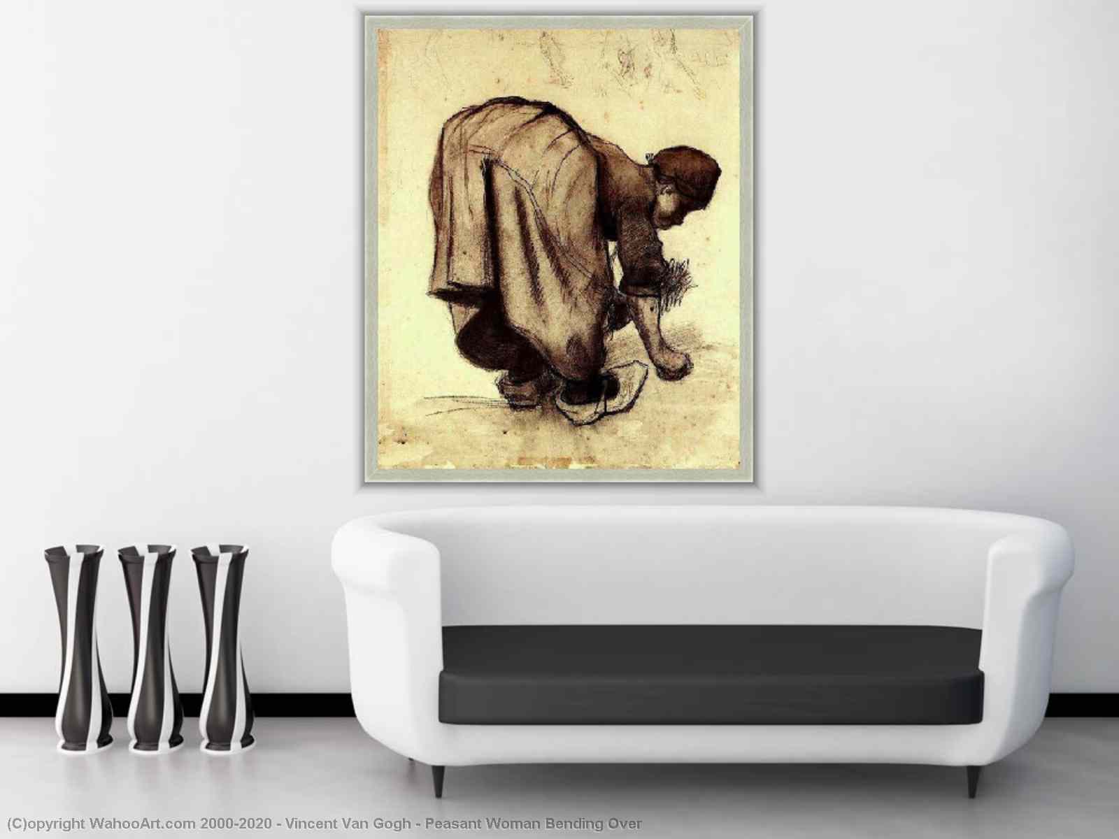 Artwork Replica Peasant Woman Bending Over, 1885 by Vincent Van Gogh  (1853-1890, Netherlands) | WahooArt.com