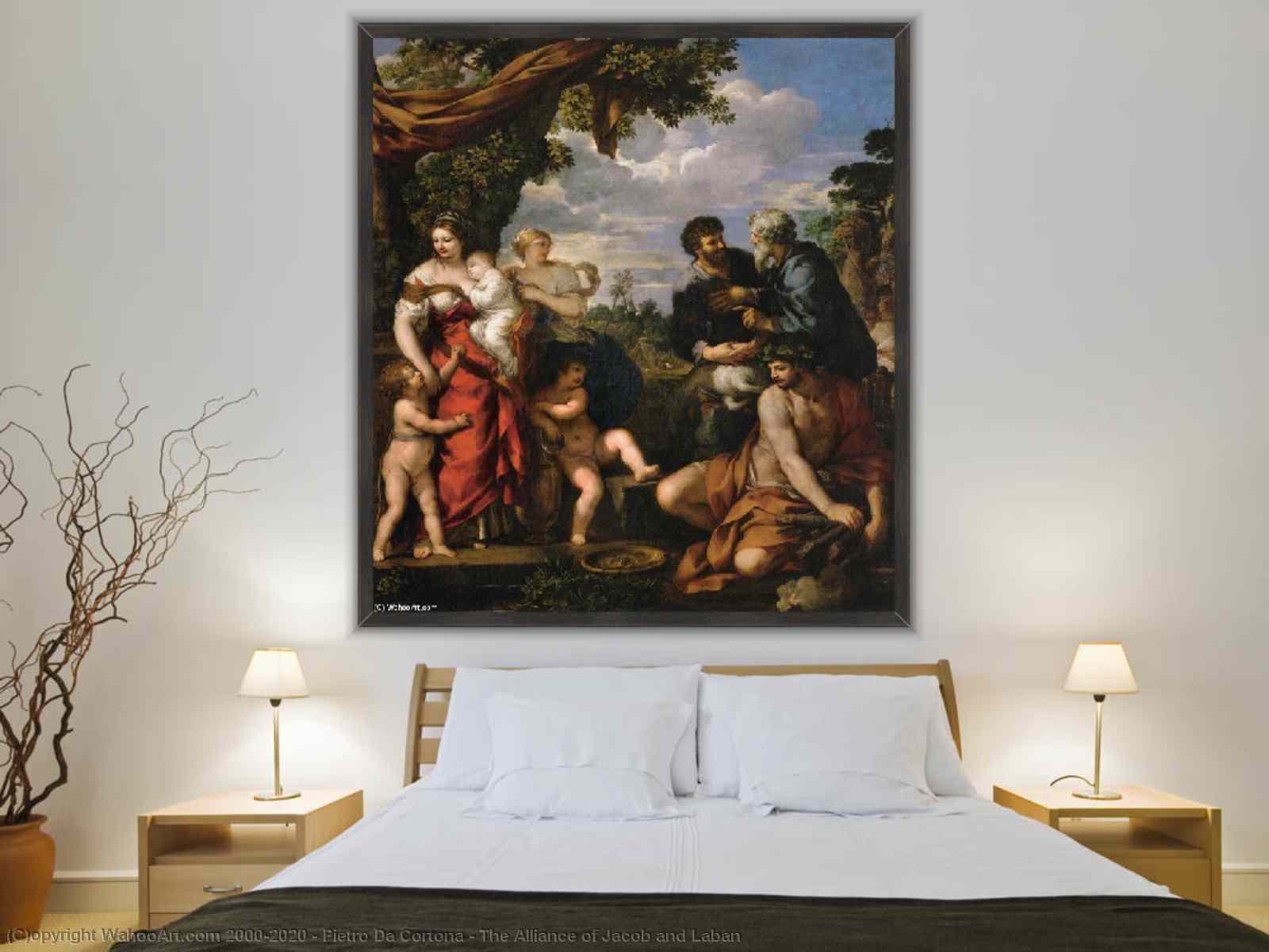 アート再現 ヤコブとラバンのアライアンス, 1630 バイ Pietro Da