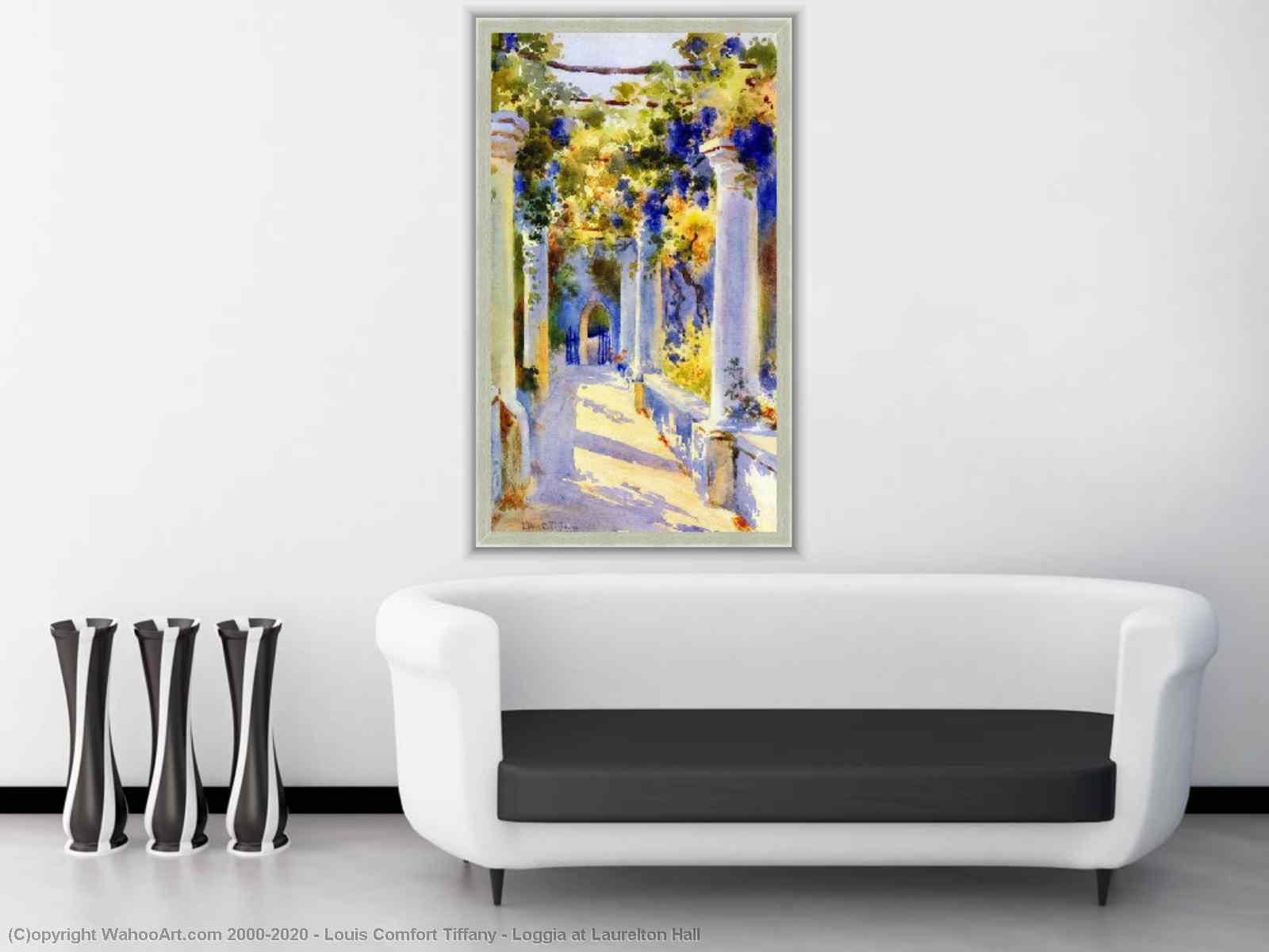 Loggia at Laurelton Hall by Louis Comfort Tiffany Reproduction Painting for  Sale